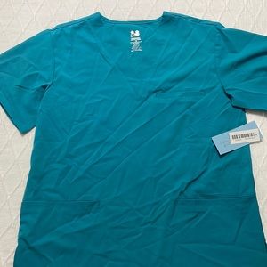 DAGACCI TEAL SCRUB TOP